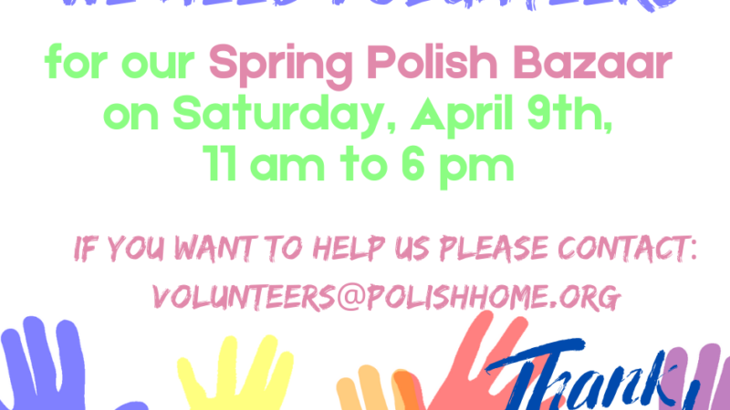 AD: Polish Bazaar Looks for Volunteers