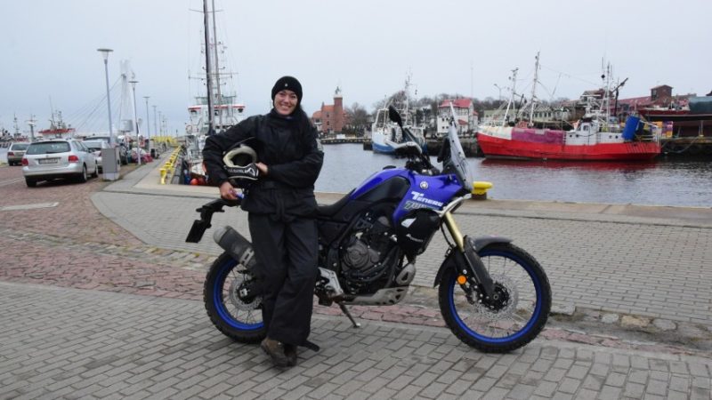 Natasza Caban in Port before the trip to the US