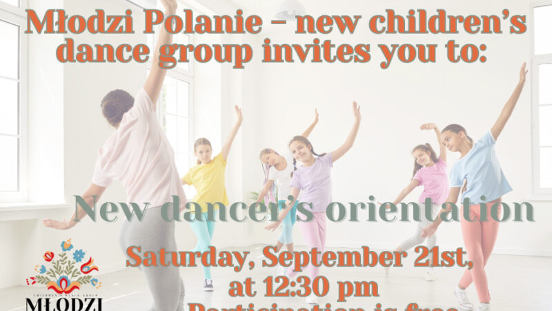 AD: Młodzi Polanie Children Dance Group Invites New Dancers